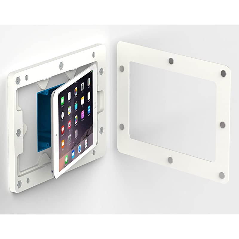 White OnWall Tablet Mount Compatible with iPad Mini 4 amp 5