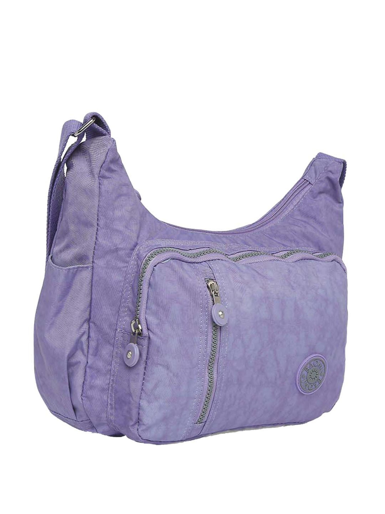Baomi Purple Solid Medium Cross Body Bag