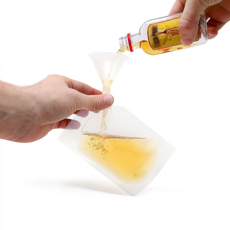 Zulay Kitchen Premium Plastic Flasks For Liquor -  Flask For Fun