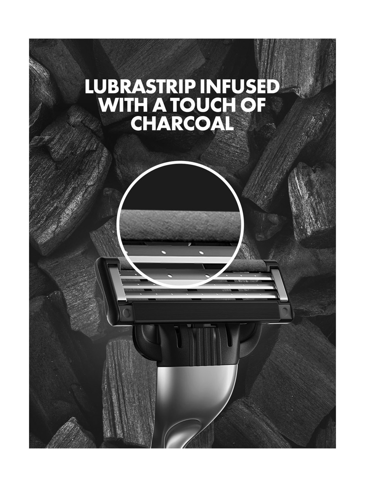 Gillette Mach3 Charcoal Shaving Razor for Men - 37 gm