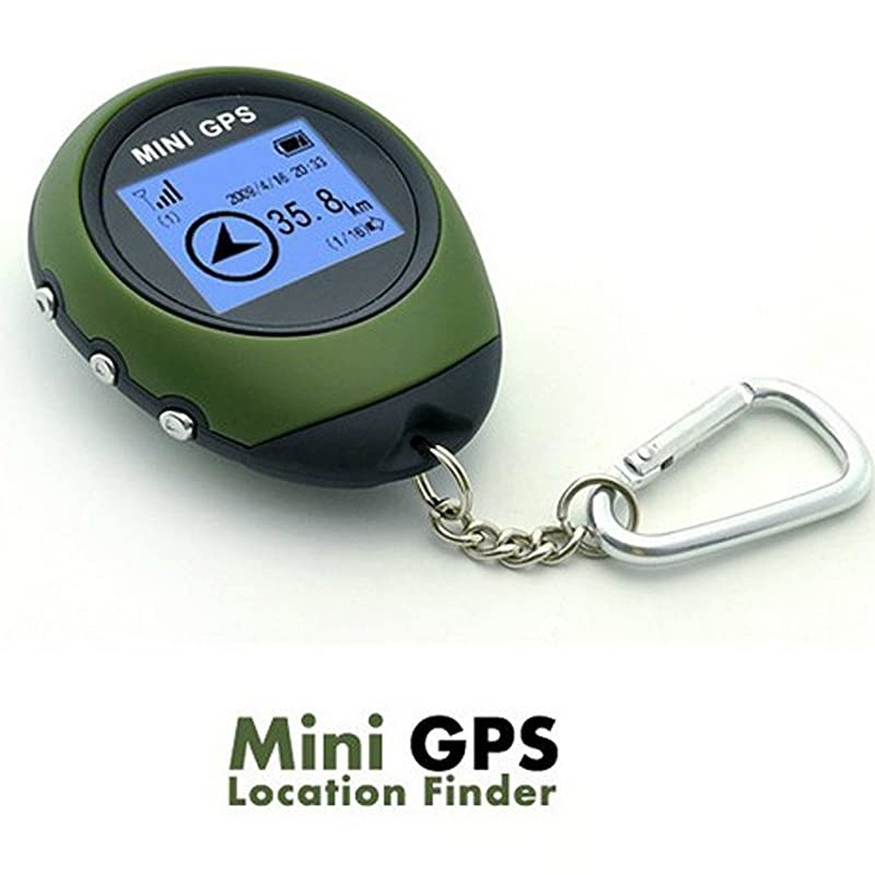 Outdoor Mini Handheld Portable GPS Navigation Location Finder Dot Matrix Display for Biking Hiking Travelling Geoaching Wild Exploration
