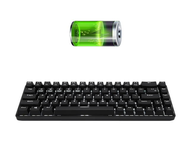 68-Key Wireless Bluetooth/USB Wired Gaming Mechanical Keyboard, Compact 65% Layout LED Backlit