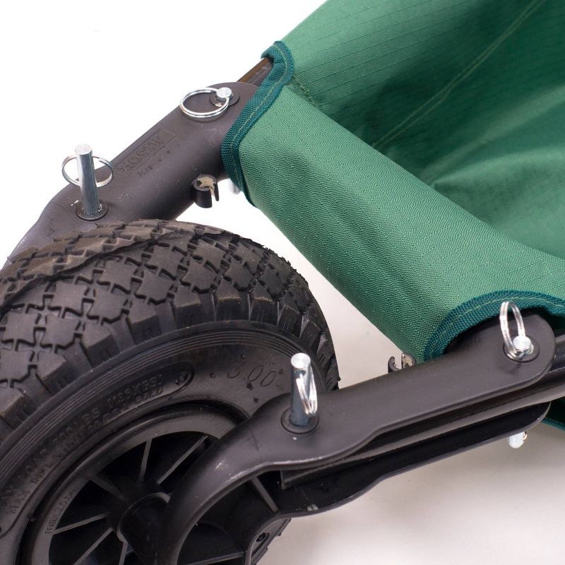 40" Creative Outdoor Folding Wheelbarrow Green