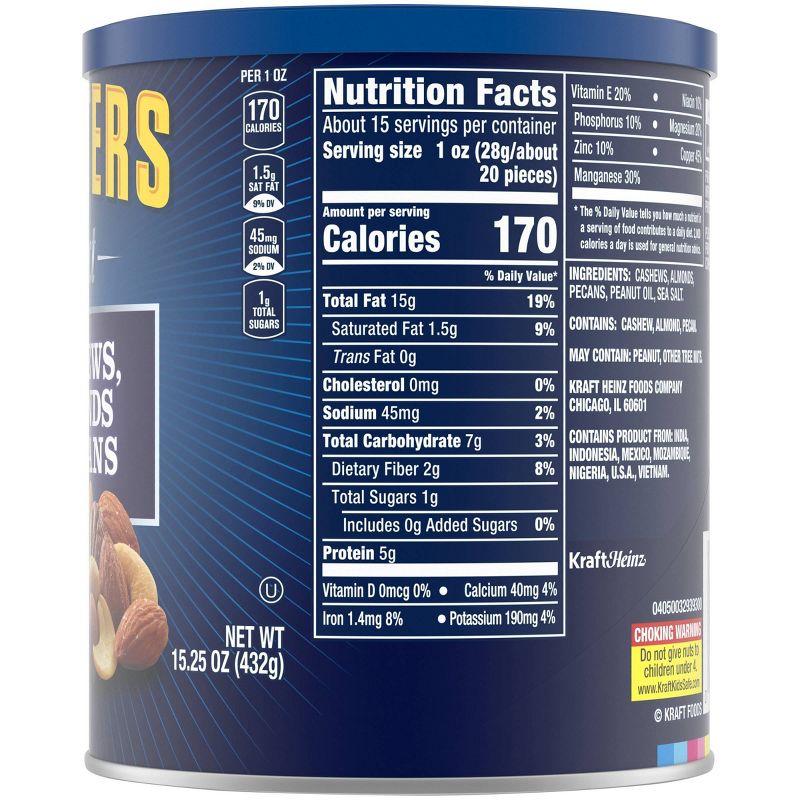 Planters Select Cashews, Almonds & Pecans Deluxe Mix Nuts - 15.25oz