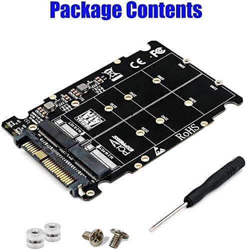 OLEY M.2 SSD Adapter Motherboard, M Key SSD NVME M.2 SSD(Key M) Key B SSD to U.2 SFF-8639 Adapter SSD m.2 Enclosure(Not SATA Interface)