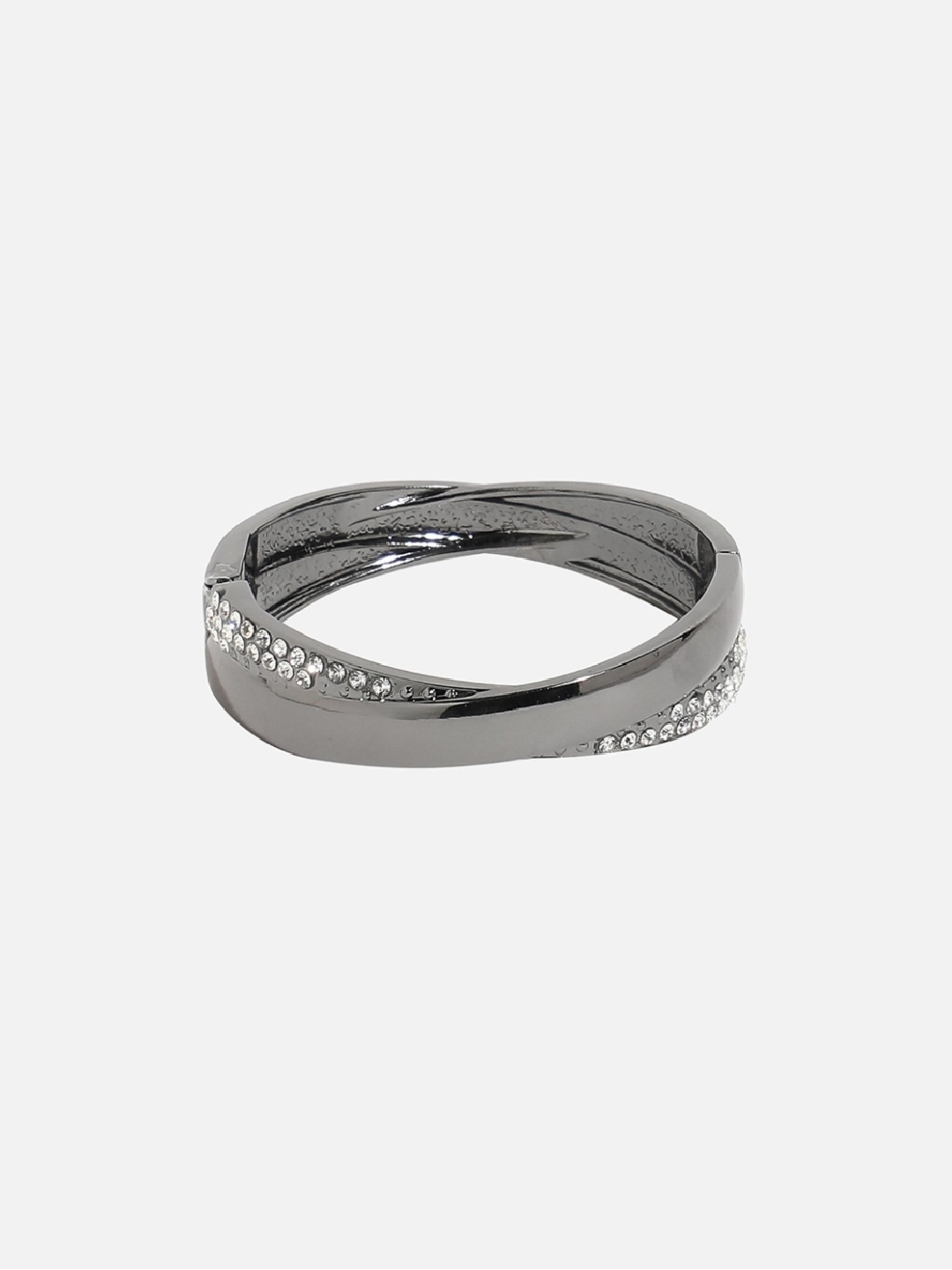 Sohi Women's Twisted Bracelet - Dark Silver