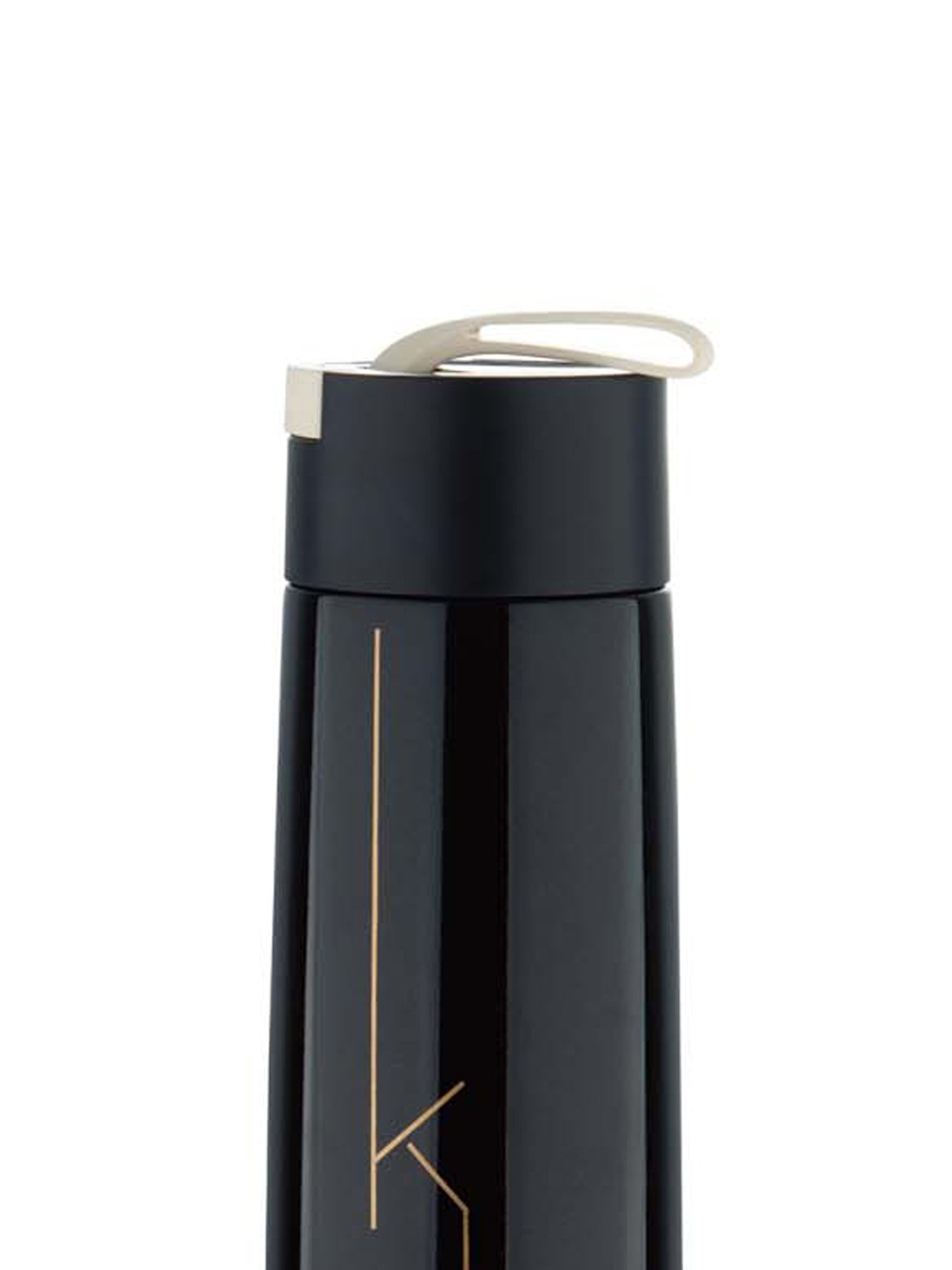 Bergner Walking Black Stainless Steel Thermosteel Hot and Cold Bottle (0.35 L)