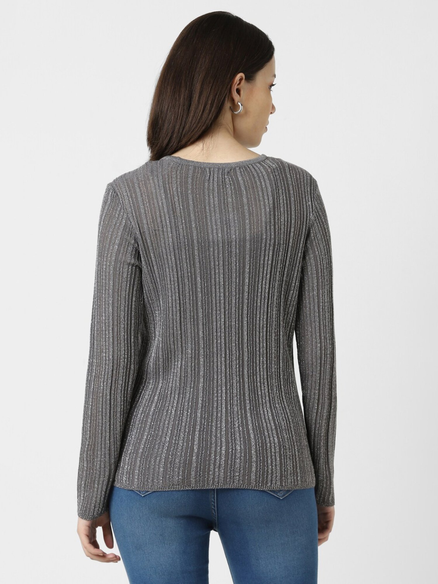Van Heusen Grey Striped Top