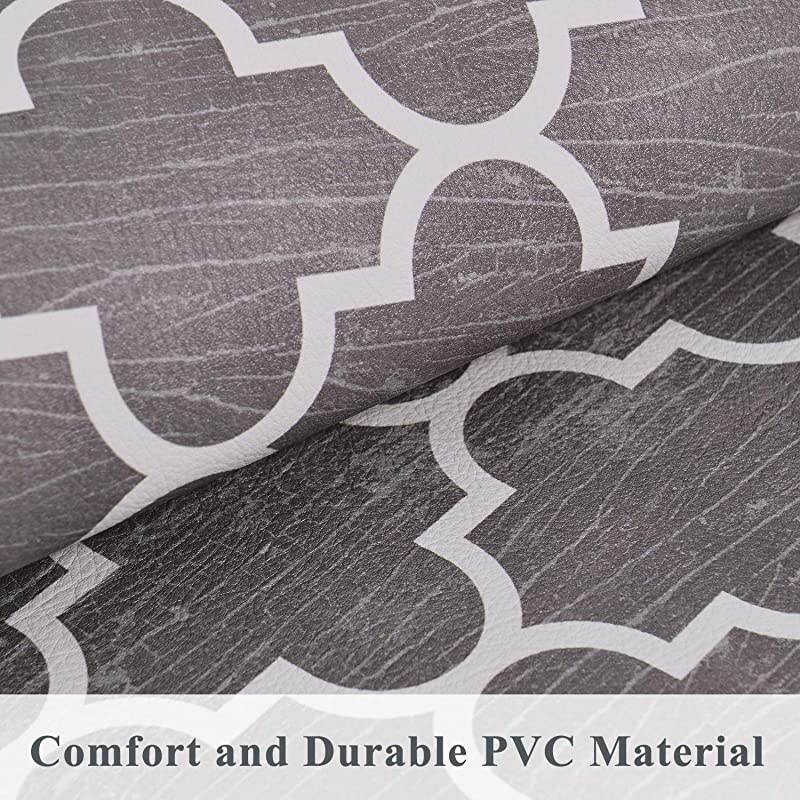 Kitchen Rugs and Mats NonSlip 2 Pieces Kitchen Mats for Floor Waterproof Anti Fatigue Comfort Cushioned Kitchen Floor Mat177quot x 295quot + 177quot x 47quot Coffee