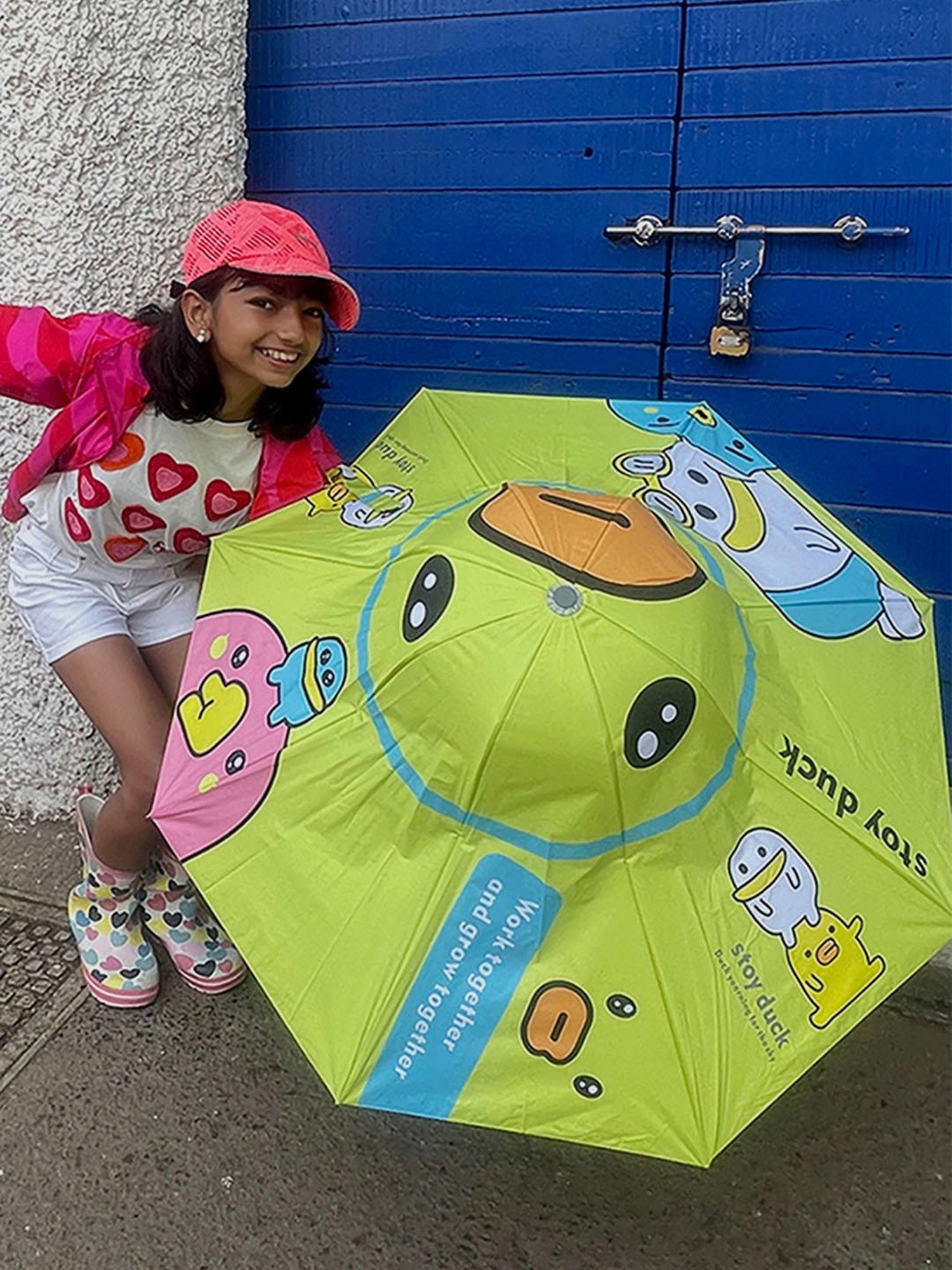 Little Surprise Box LLP Green Polyester Kids Umbrella