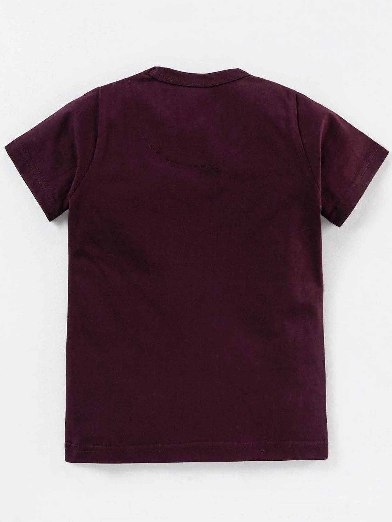 Nite Flite Boys Purple & White Cotton Printed T-Shirt Set