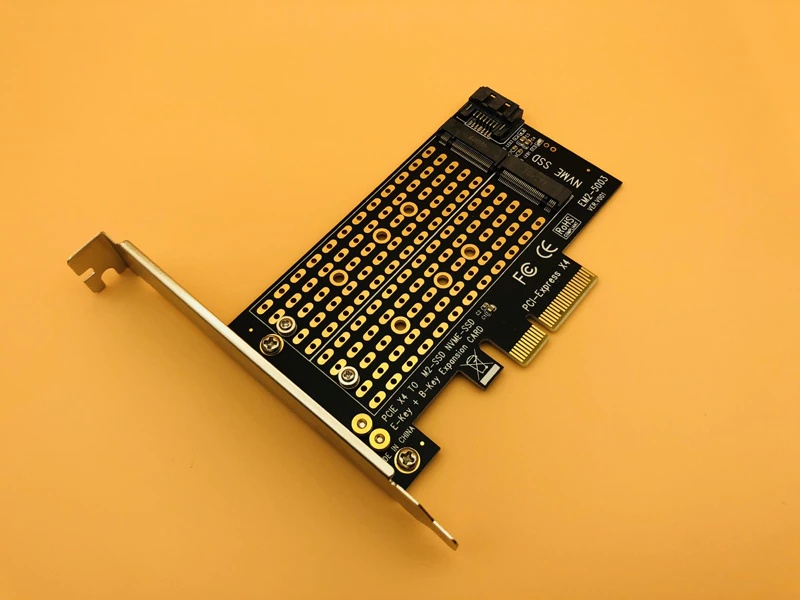 M.2 NVMe SSD PCIE X4 TO NGFF Adapter M Key B Key Dual Interface Card Support PCI Express 3.0 2230 2242 2260 2280 Size M2 SSD NEW