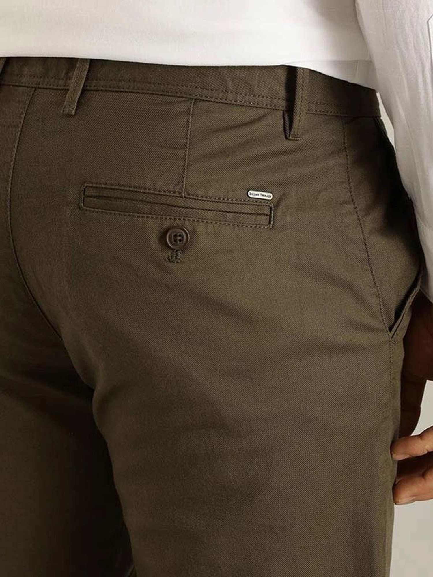Indian Terrain Brown Regular Fit Trousers