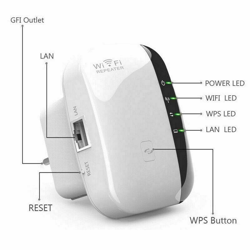 300M Wireless-N Wifi Repeater Router Signal Booster Extender Amplifier