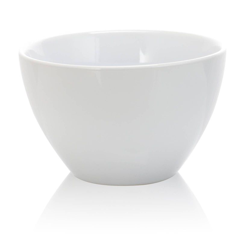 Gibson Elite 4pc Ceramic Gracious Serving Set with Metal Rack White