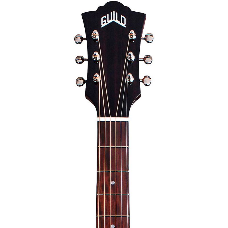 Guild OM-260CE Deluxe Burl Orchestra Cutaway Acoustic-Electric Guitar Edge Burst