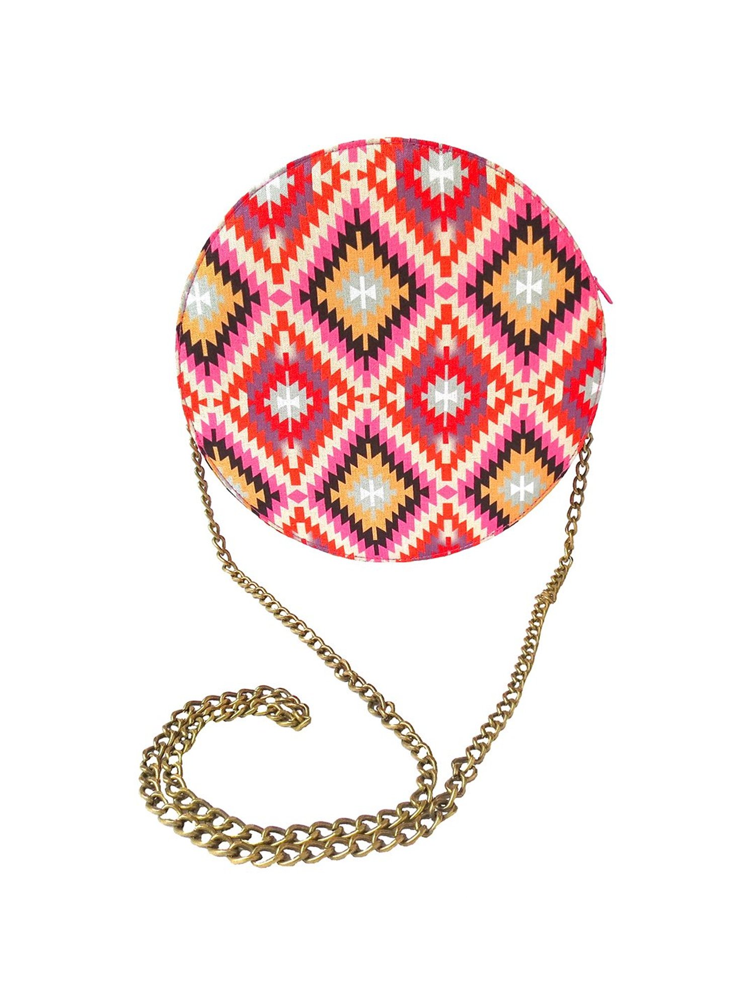 Tarini Nirula Pink & Red Silk Clutch