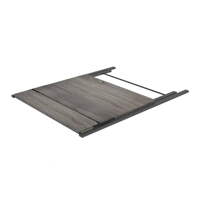 Core Folding Two Tier Desk Gray Oak/Black - Jamesdar