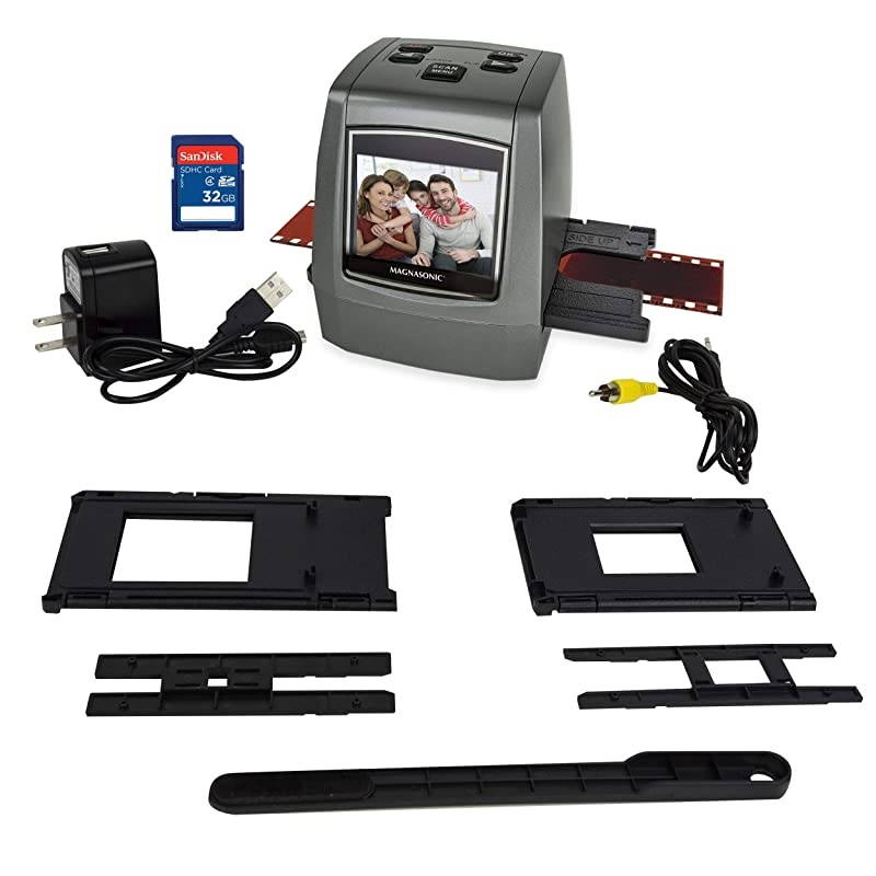 FSONE 22MP Ultra HighResolution 35mm Negative Film amp Slide Converter Scanner w 24quot TFT LCD No Computer or Software Required TV Out Cable Included amp Worldwide Voltage 110V240V AC Adapter