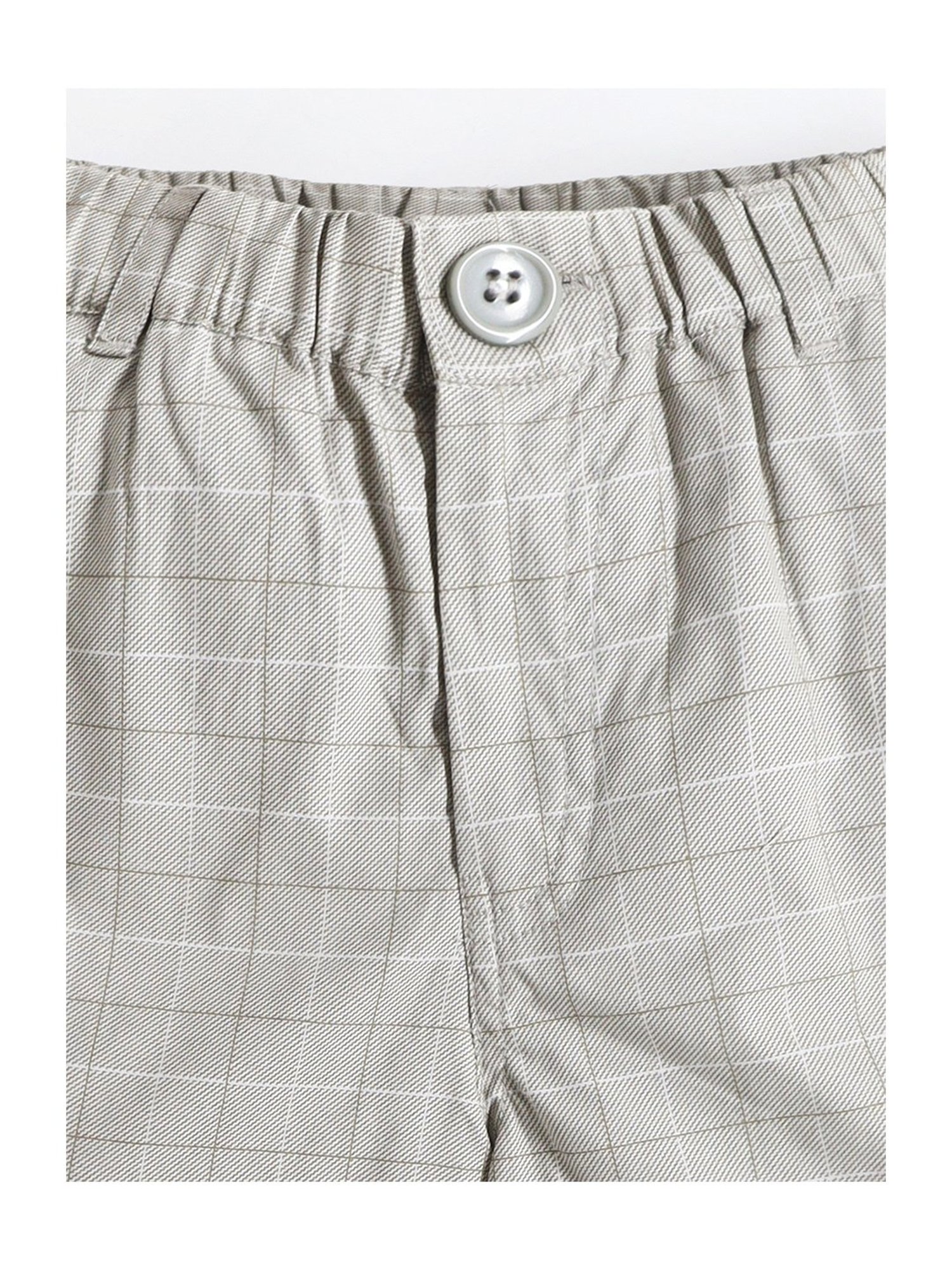 Cherry Crumble By Nitt Hyman Kids Grey Checks Shorts