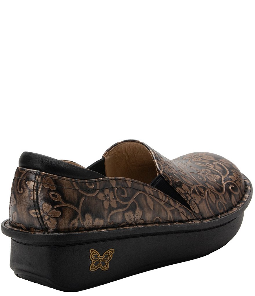 Alegria Debra Rustic Printed Leather Clogs