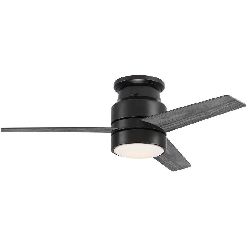 42" Matte Black Ceiling Fan with Frosted White Glass Light (Includes Remote)- Hearth Brands
