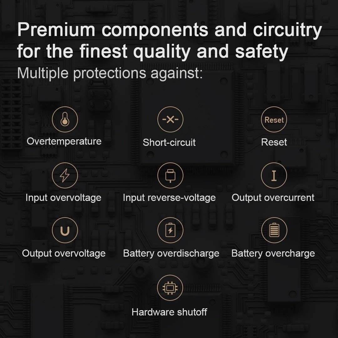 ZMI PowerPack 10K Smallest Lightest 10000mAh Battery Pack Fast Charging Portable Charger Pocket Power Bank for iPhone iPad Samsung (Nexus Pixel 2/XL Require Special Cord) Phone Cords Sold Separately