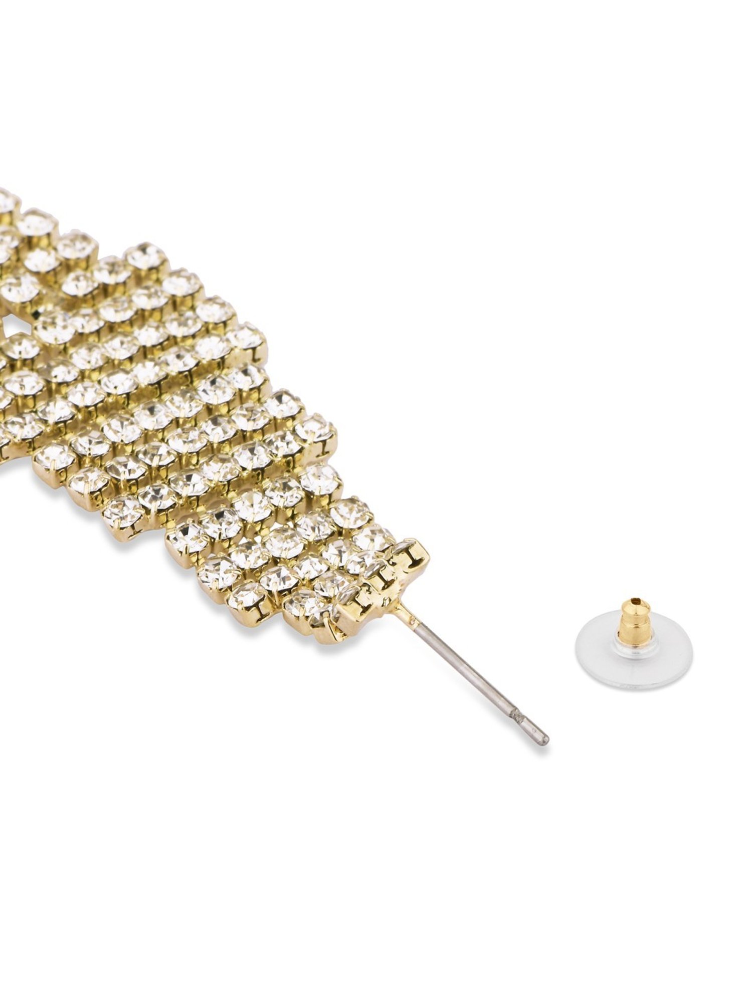 Accessorize London Crystal Waterfall Statement Dangler Earrings