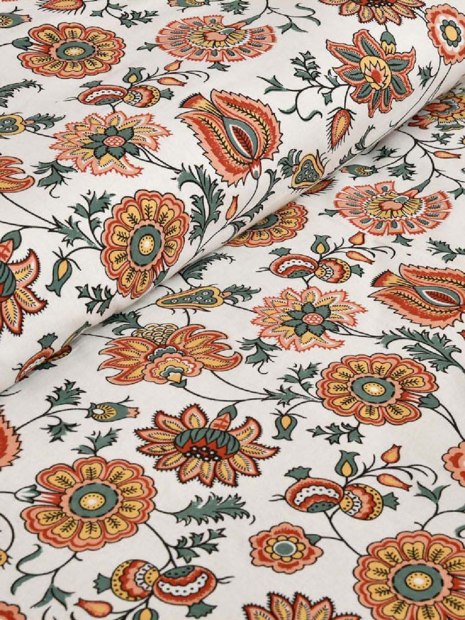 JaipurFabric Honey 180 TC 100% Cotton Creeper Double Bedsheet with 2 Pillow Covers