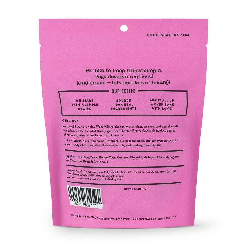 Bocce's Bakery Duck Basic Soft and Chewy Dog Treats - 6oz