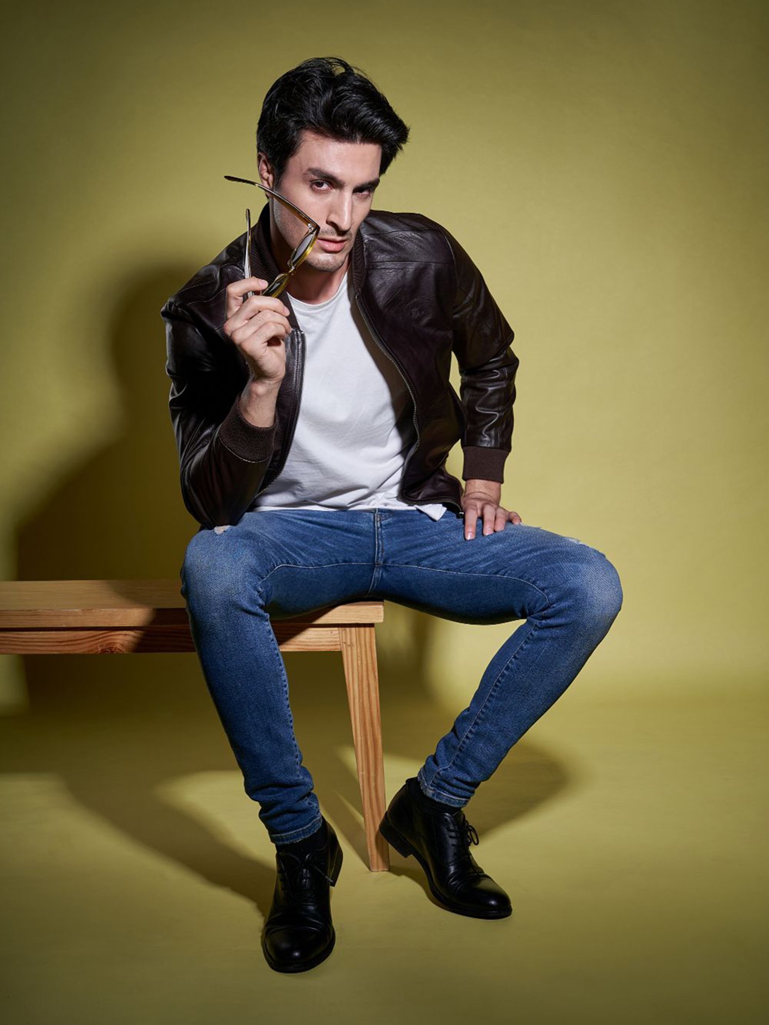 Tortoise Romeo Dark Brown Regular Fit Leather Jacket