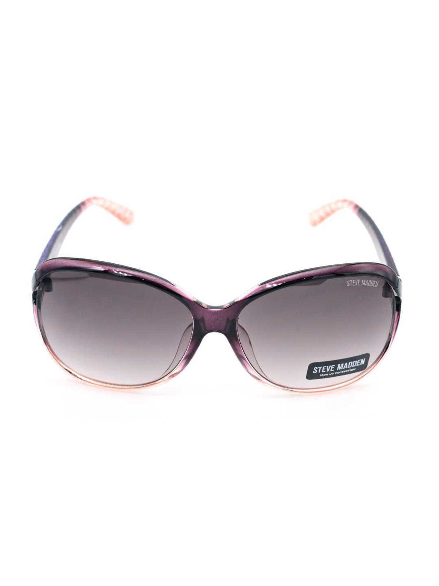 STEVE MADDEN Purple Oversize Irregular Sunglasses for Women