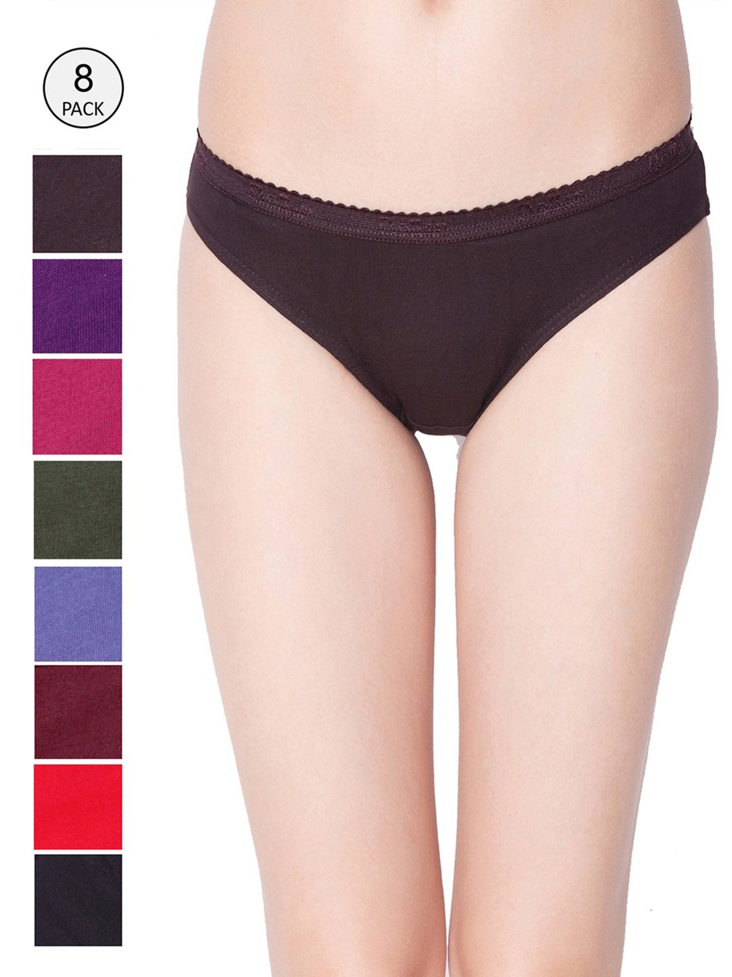 Dollar Missy Multicolor Cotton Panty Set - Pack of 8