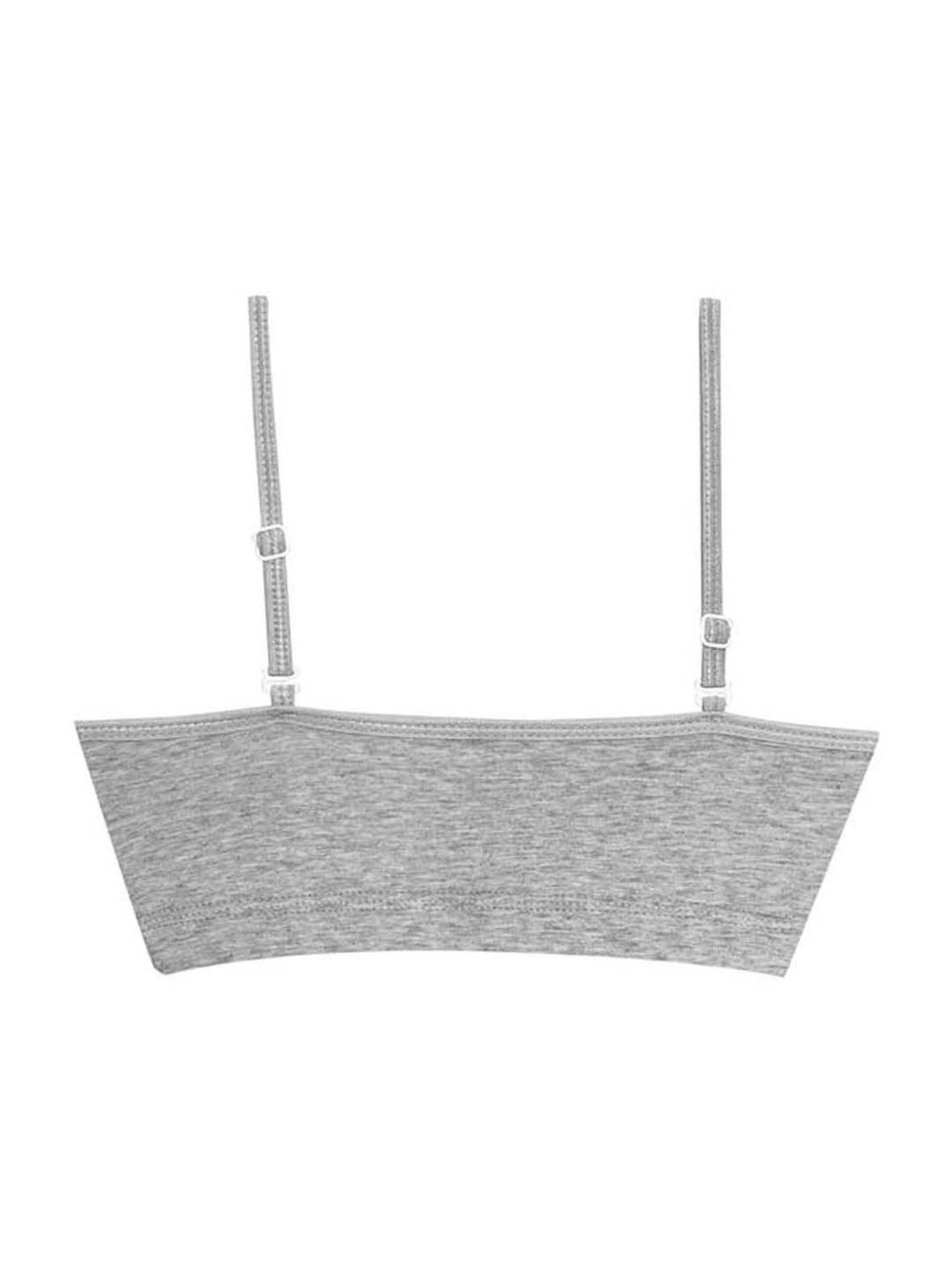 Tiny Bugs Kids Grey Cotton Sports Bra