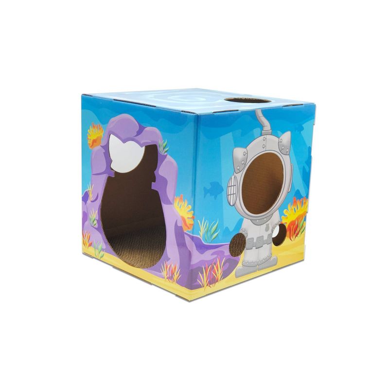 DoyenWorld Ocean Funbox with Cat Scratcher Board