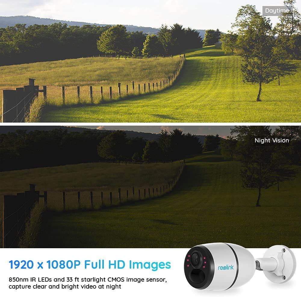 Reolink Go 3G/4G LTE Outdoor Wirefree Battery Security Camera Work with Google Assistant, Solar Capable, 1080p HD Night Vision, 2-Way Audio, PIR Motion Sensor w/SD Socket and Cloud