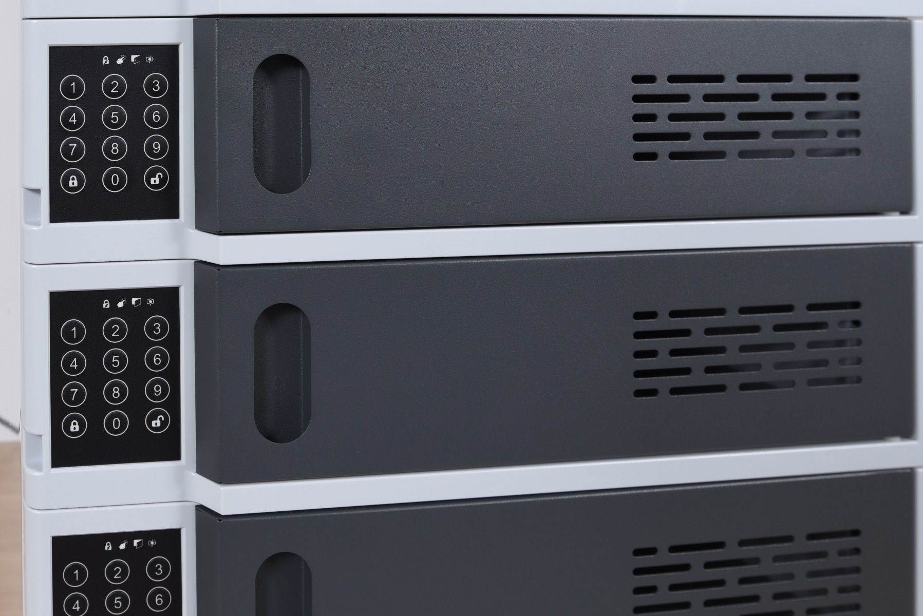 Luxor 5-Bay Charging Locker for Mobile Devices