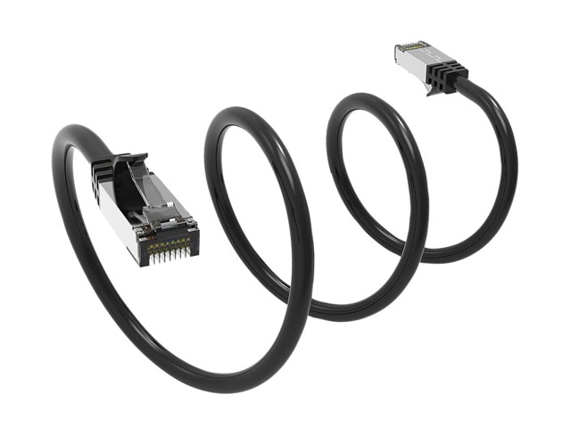 Cat 7 Ethernet Cable 100 ft LAN Cable Internet Network Cord for PS4, Xbox, Router, Modem, Gaming, White Flat Shielded 10 Gigabit RJ45 High Speed Computer Patch Wire.