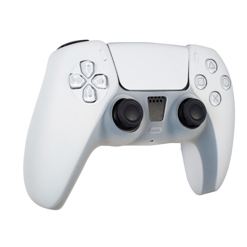 Insten Controller Grip Cover Case Compatible with PS5 Controller - Protective Silicone Skin, White