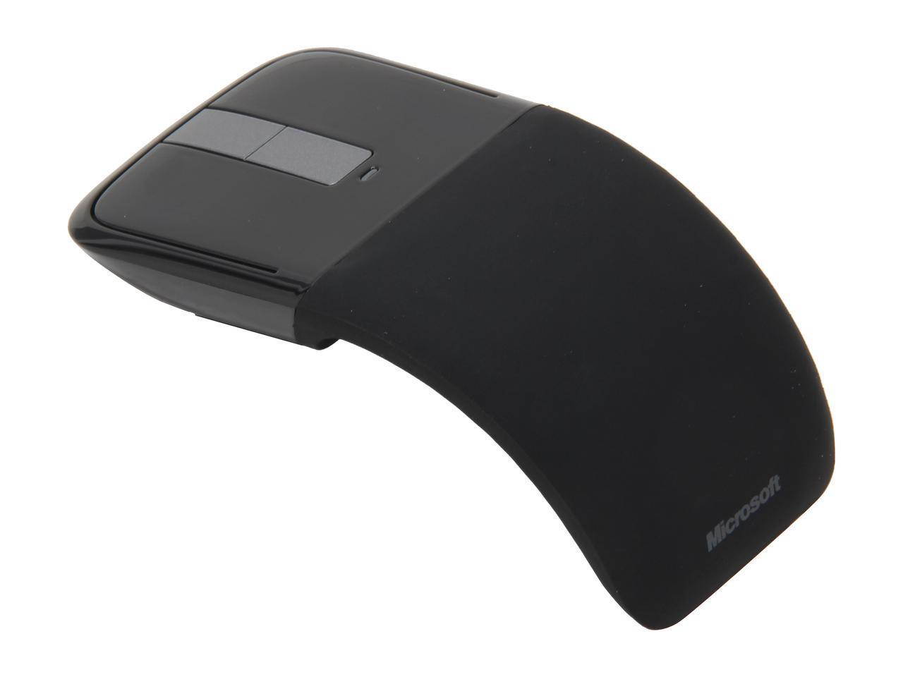 Microsoft PL2 ARC Touch Mouse RVF-00052 Black Touch Scroll USB RF Wireless BlueTrack Mouse