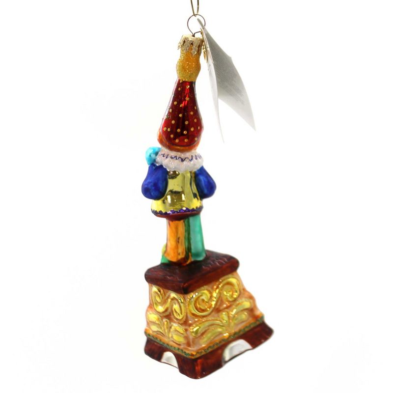 Christopher Radko 6.75" Merry Melodies Glass Ornament Peep Lamb Clown  -  Tree Ornaments