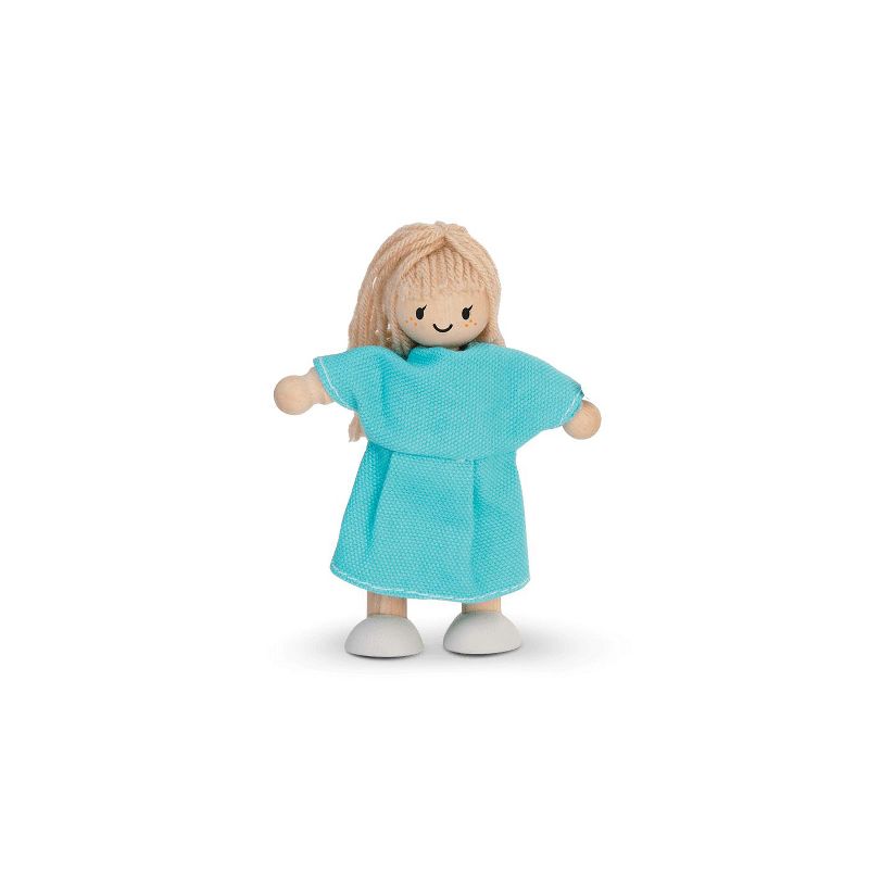 PlanToys DOLLHOUSE FIGURE - CHILD - Baby Blue Jump Suit