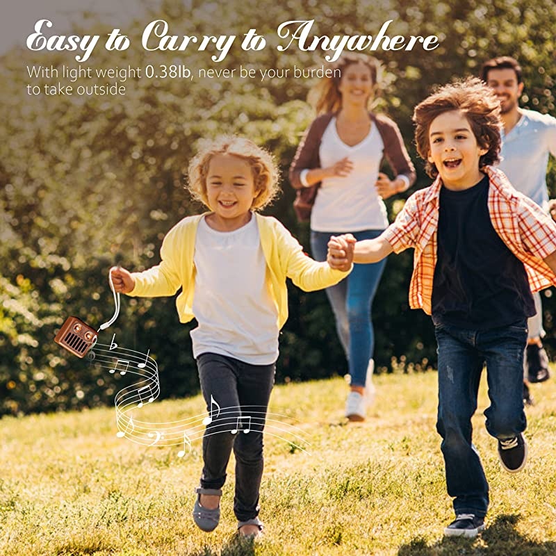 Retro Radio Vintage Bluetooth Speaker  Walnut Wooden FM Radio with Bluetooth 42 Old Fashioned Classic Style Good Bass Enhancement Loud Volume TF CardAUX for Home Office Kitchen