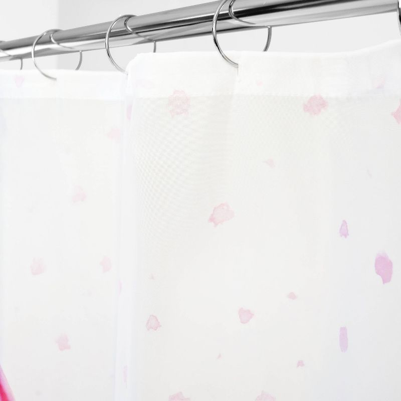Mud Mask Duck Shower Curtain White/Pink - Allure Home Creations