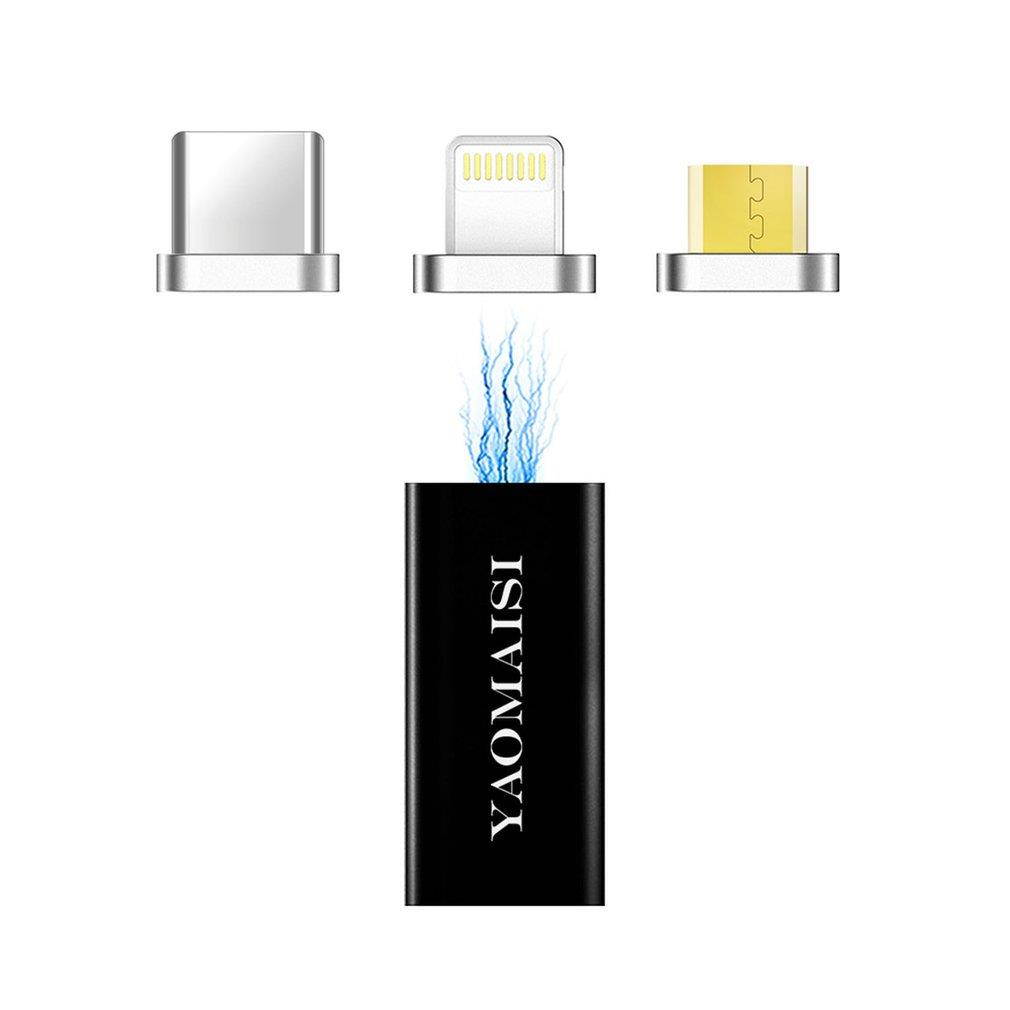 Magnetic Micro USB Adapter 3 In 1 Micro USB Converter for iPhone for Android