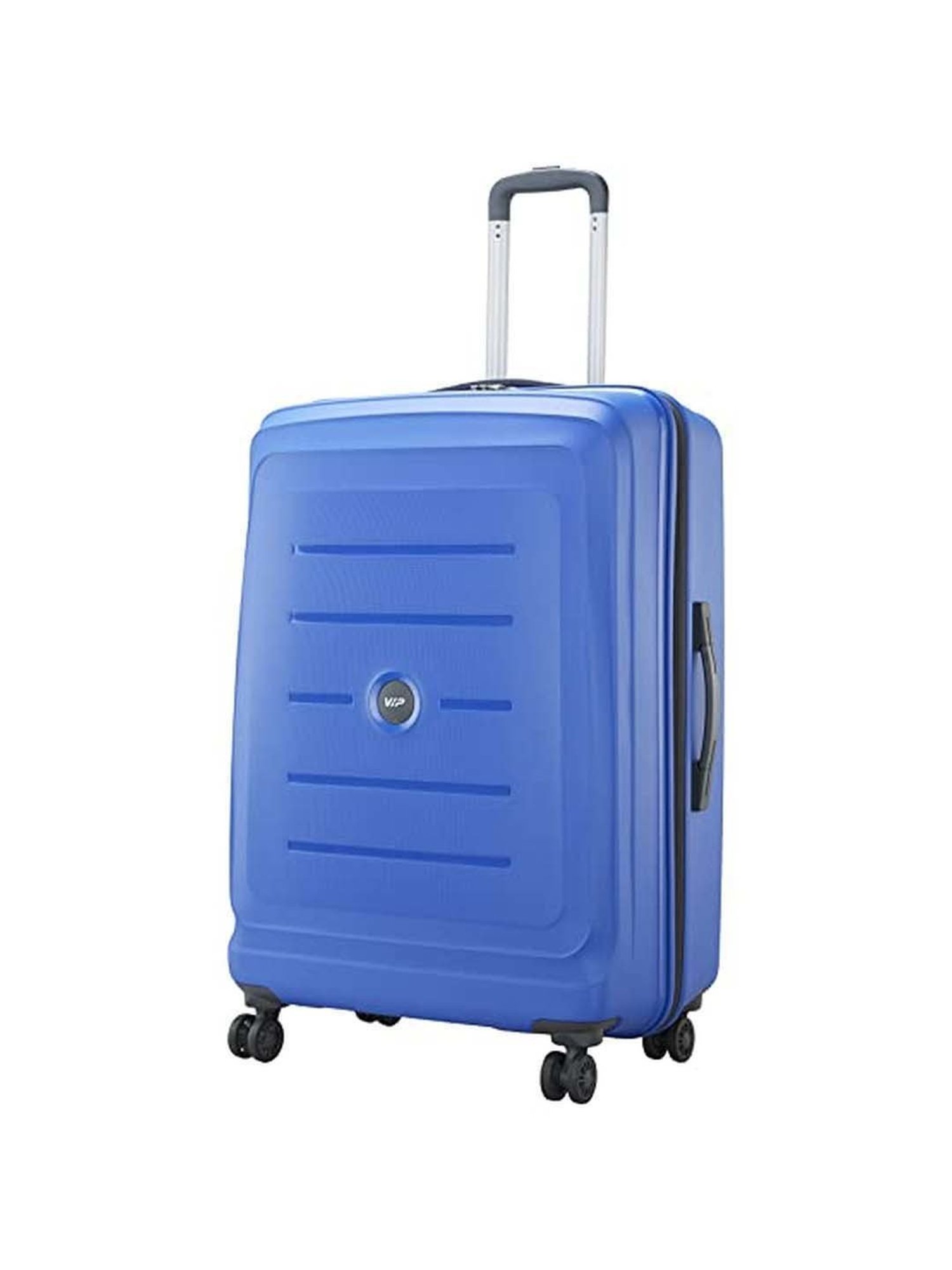 VIP Mirotech Nautic Blue Textured Hard Small Trolley Bag - 37 cm
