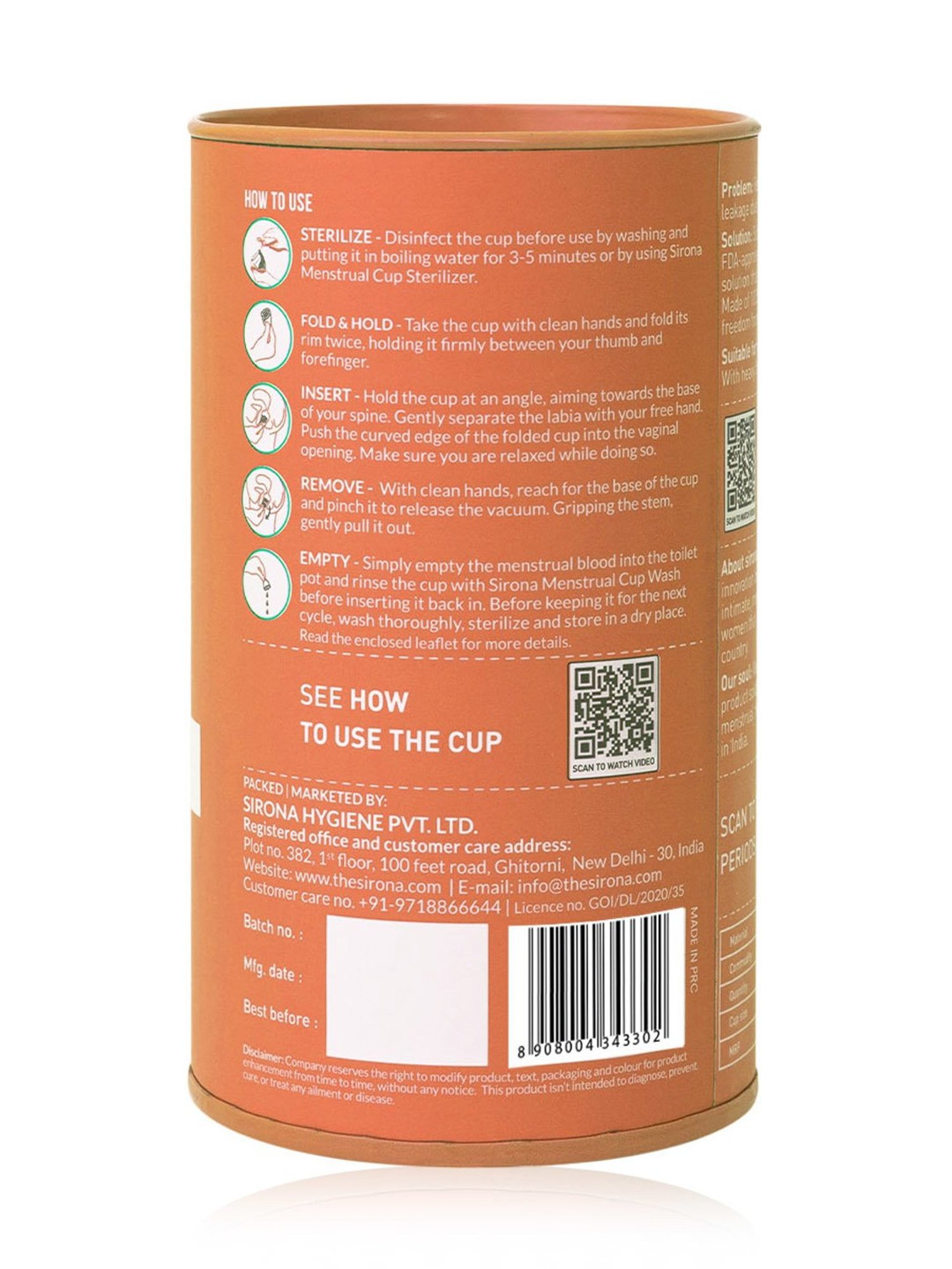 Namyaa Ultra Soft Medium Reusable Menstrual Cup - 50 gm