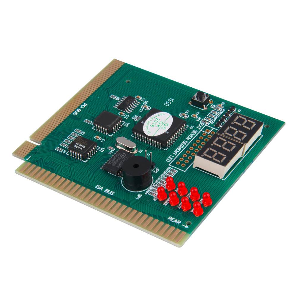 EC2WORLD 4-Digits Analysis Diagnostic Motherboard Tester Desktop PCI Express Card