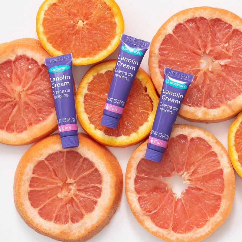 Lansinoh Lanolin Nipple Cream for Nursing - 3 Mini Tubes/0.25oz Each