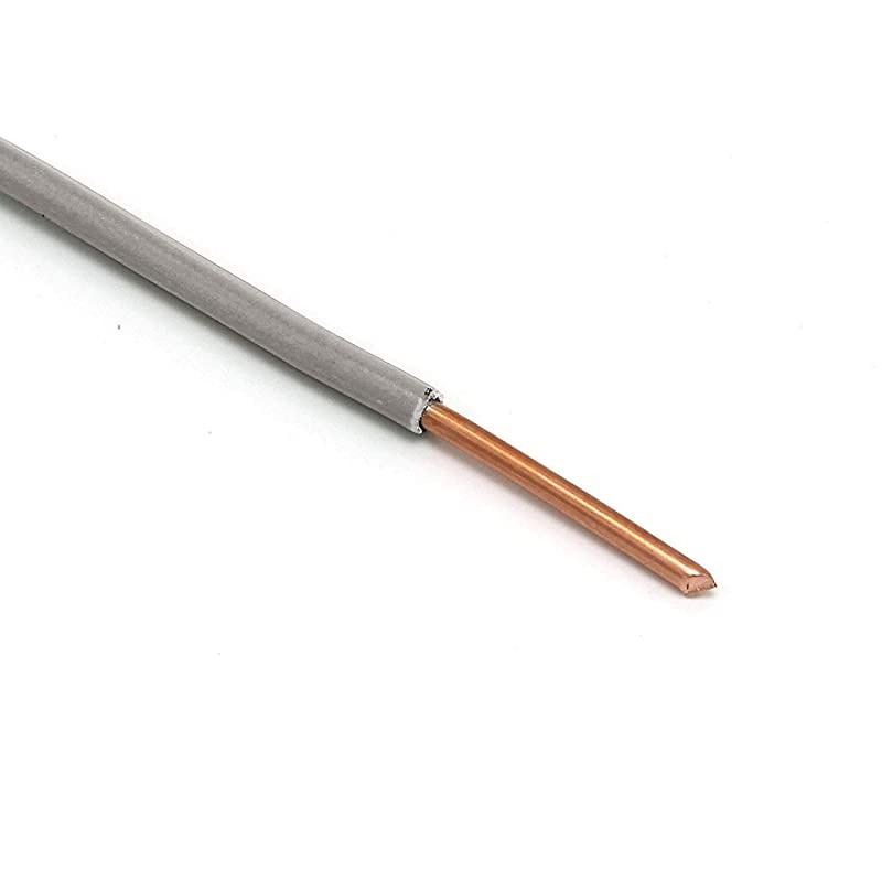 THHN Wire - 14 AWG - 75 Feet - Solid Copper Grounding Wire, Proudly Made in America - Ground Protection Satellite Dish Off-Air TV Signal - UV Jacketed Antenna Electrical Shock